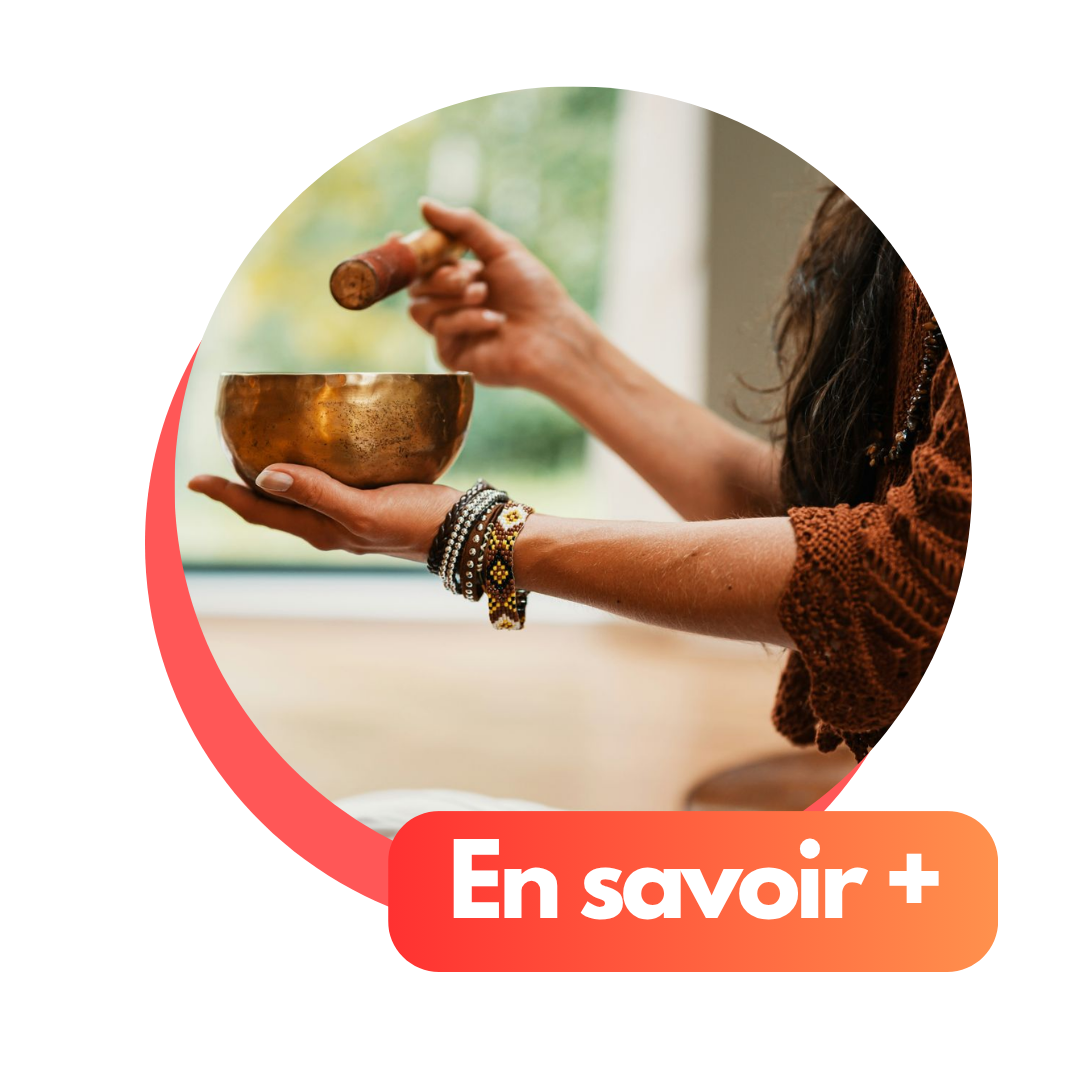 Visuel relaxation avec les bols tibétains