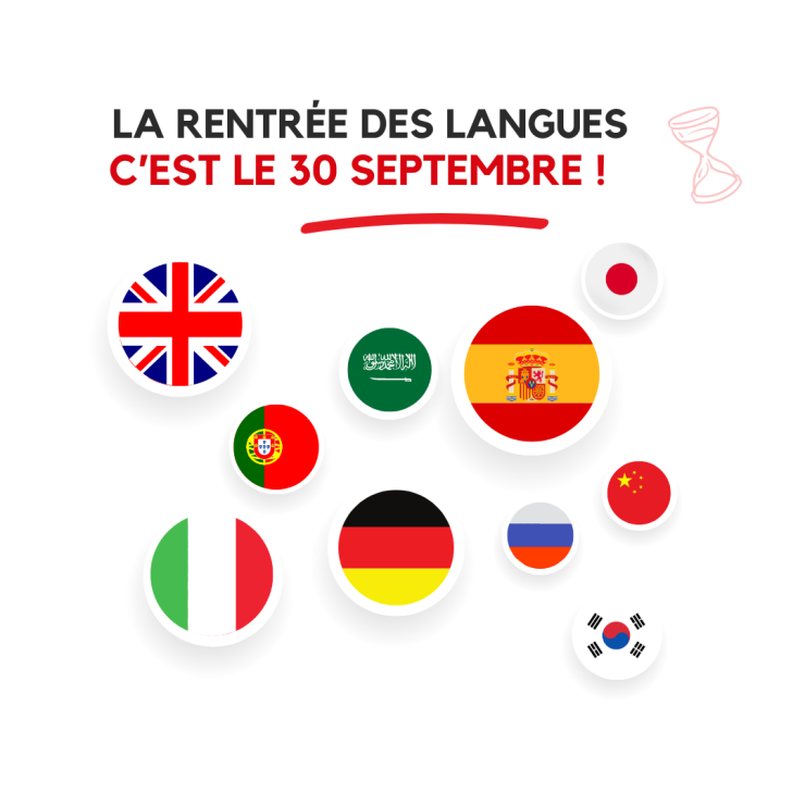 La rentrée des langues c'est ce lundi 30 septembre !