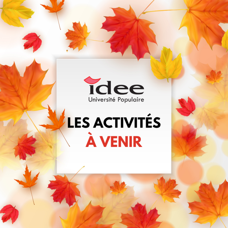 Les activités à venir